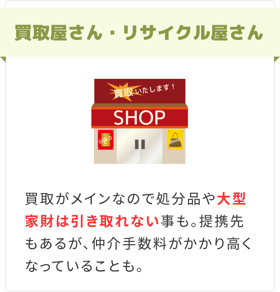 買取屋さん・リサイクル屋さん